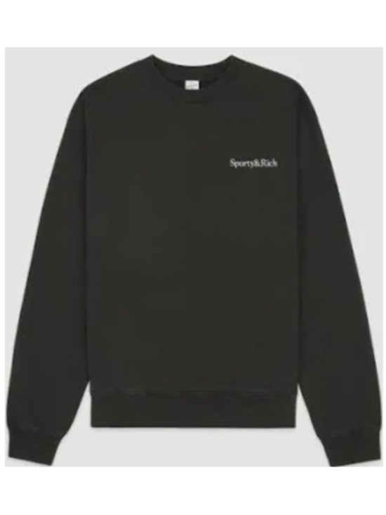 Rich & Sporty Other - Sporty & Rich Serif Logo Crewneck Mens XL Sweatshirt Faded Black USA Made Baggy
